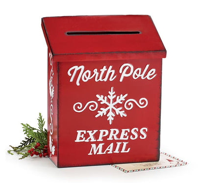 Caja roja de correo express mail