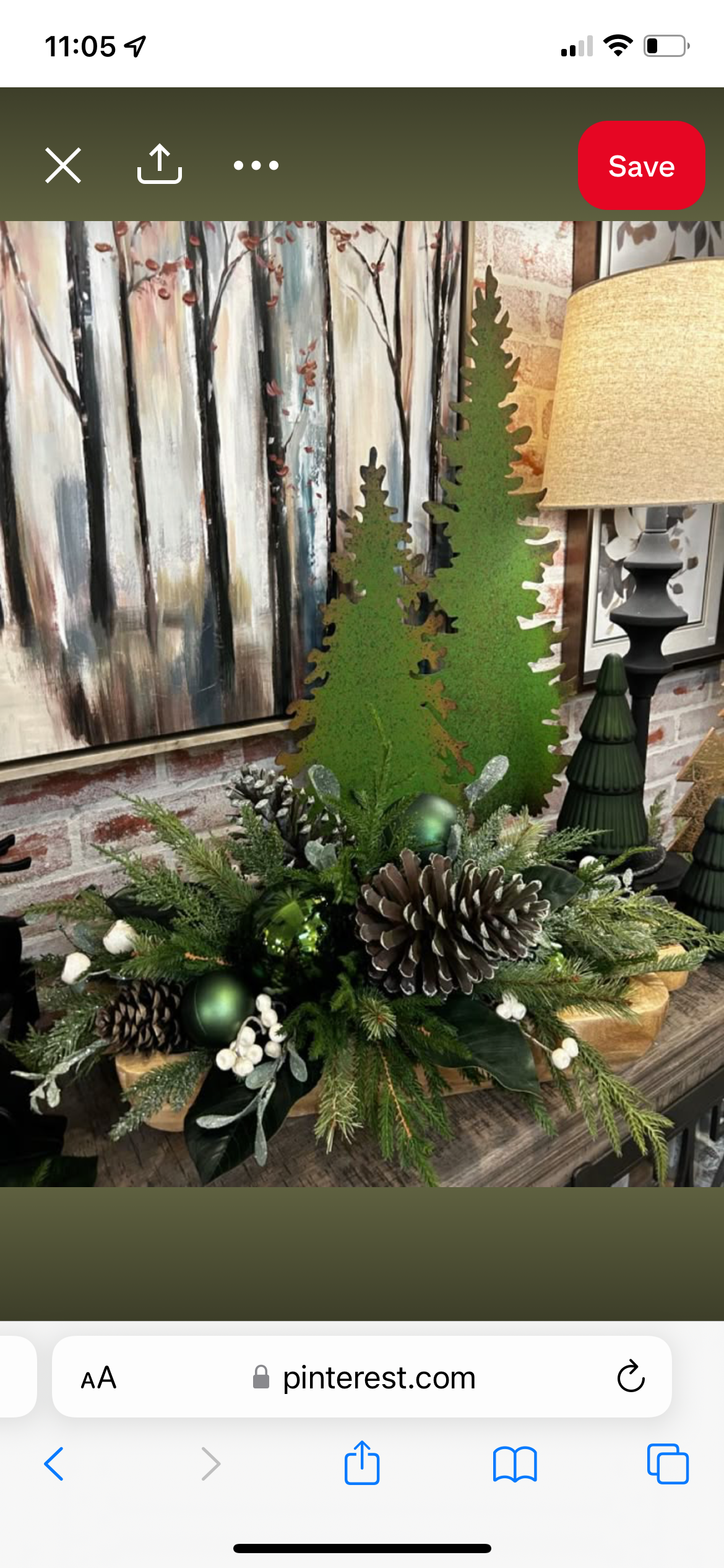 Shilueta de arbol grande