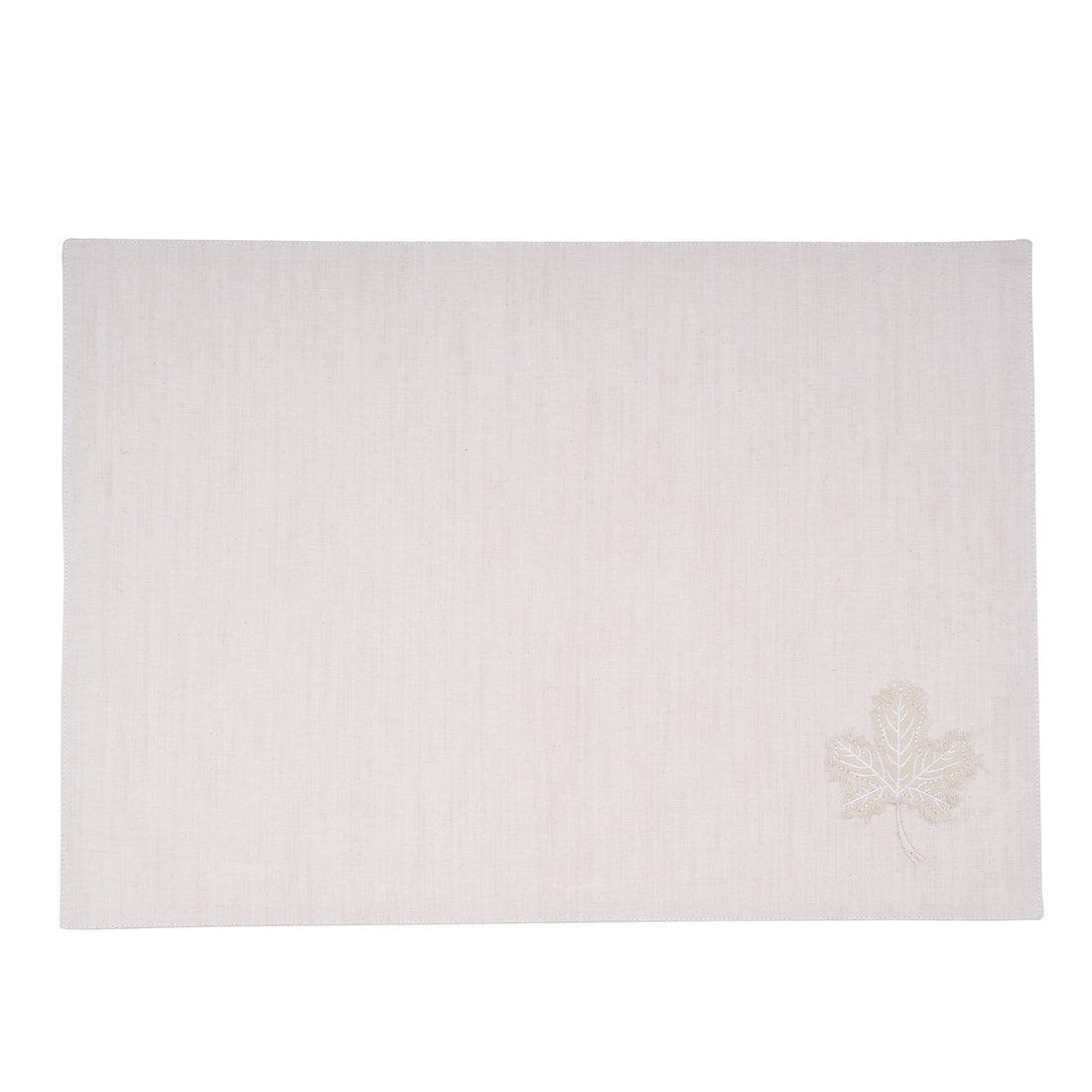 Individual hojas de otono beige