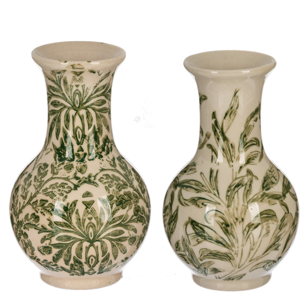 Florero botanico verde