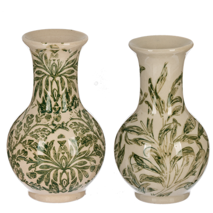 Florero botanico verde