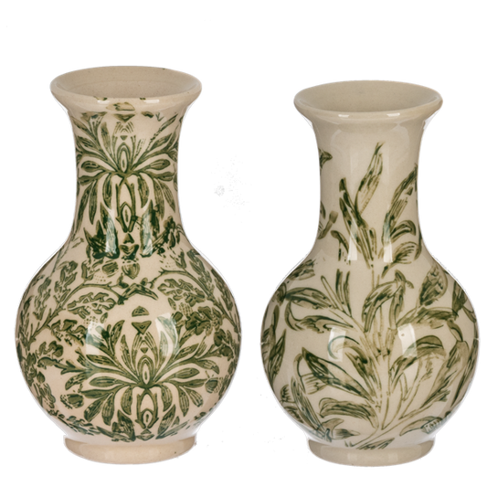 Florero botanico verde