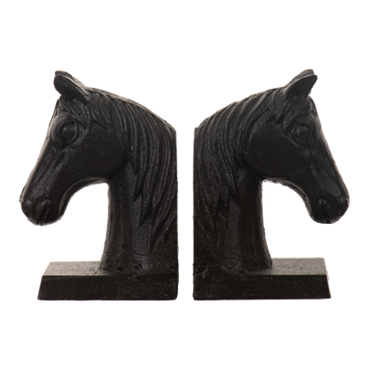 Sujetalibros de cabeza caballo
