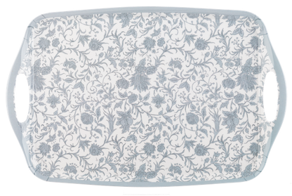 Azafate de flores celestes
