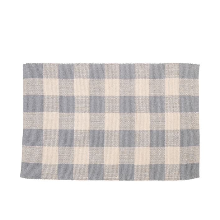 Alfombra de cuadros gris