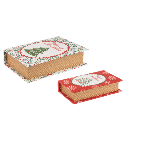 Caja de libro de navidad