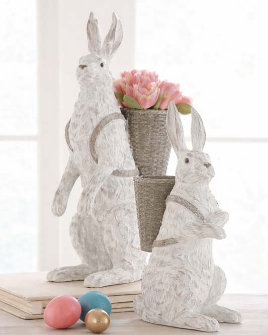 Conejo con canasta 22.5 pulgadas
