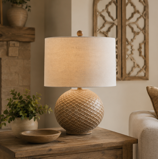 Lampara Beige Panal