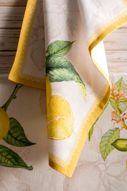 Servilletas de tela Limoncello set de 4