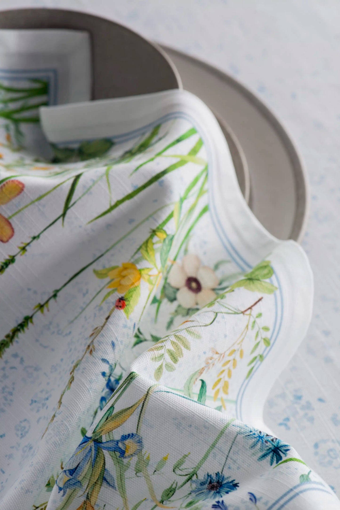 Servilletas de tela Fleurs de Mai set de 4