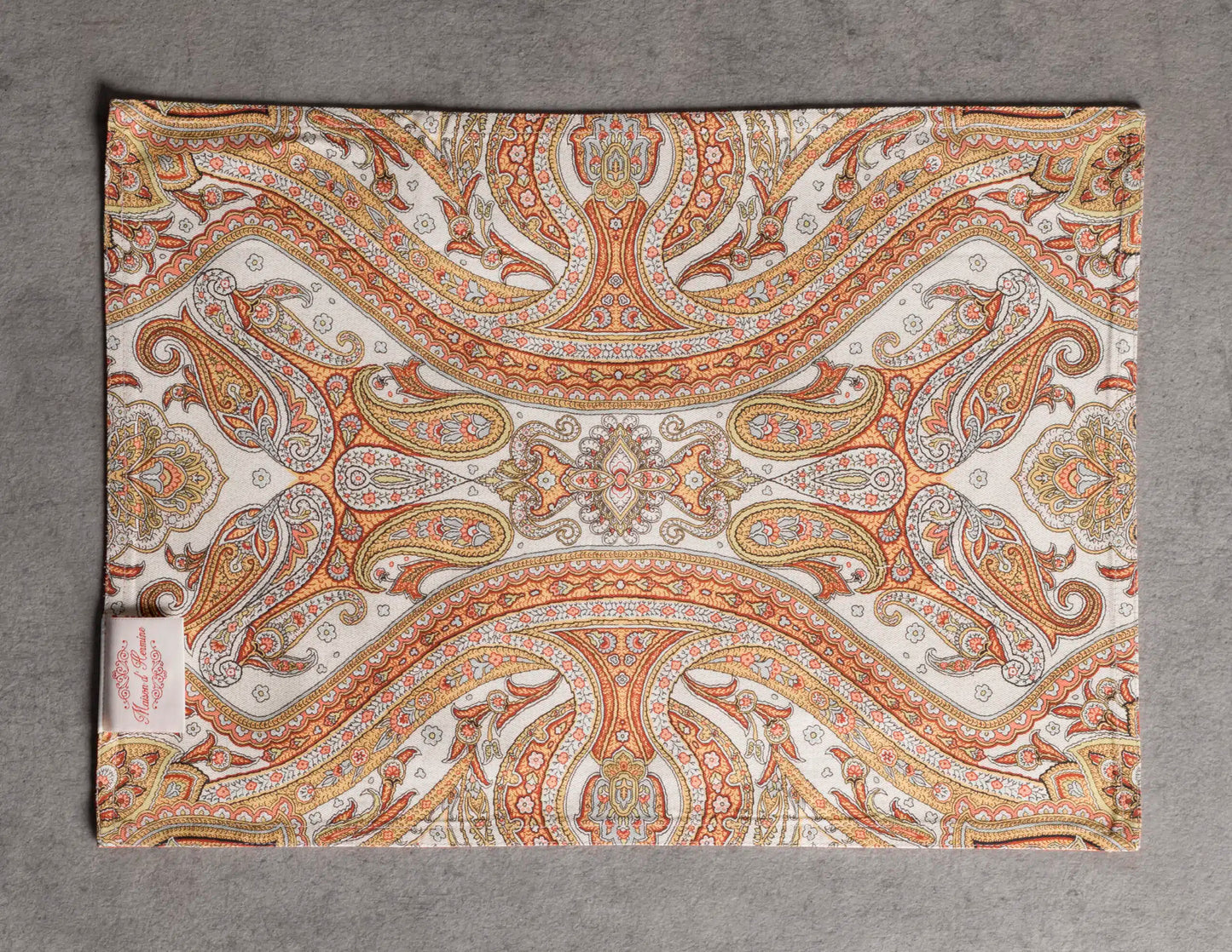 Individuales kashmir paisley