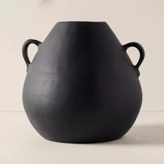Jarron Terracotta Negro 14In