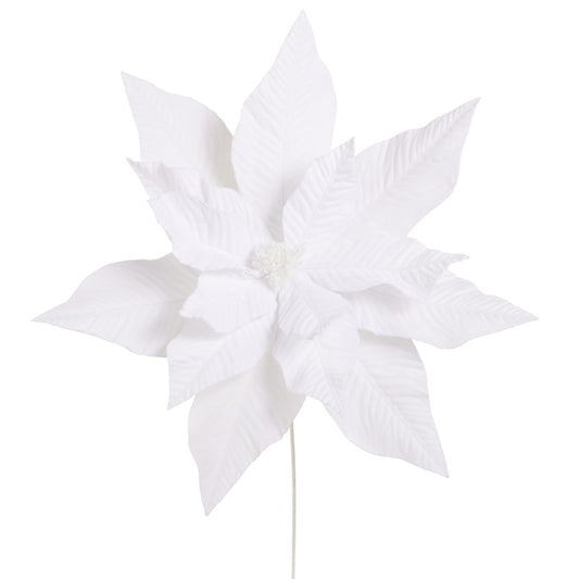 Rama pascua de terciopelo blanco 28in