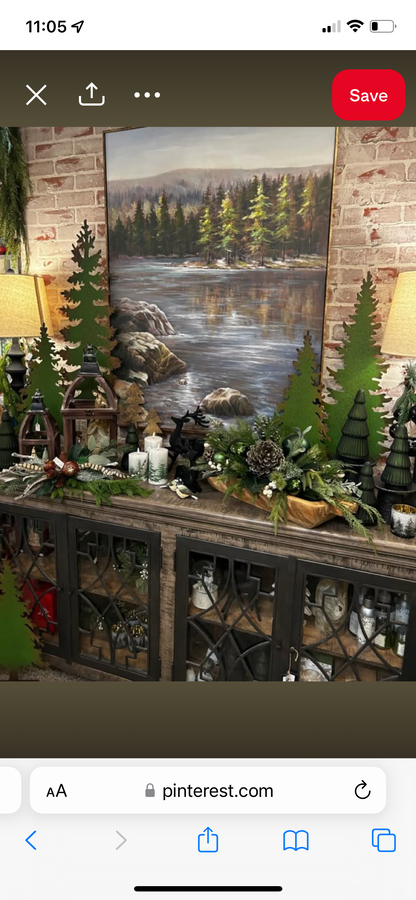 Shilueta de arbol grande