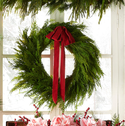 Corona de cedro 28in