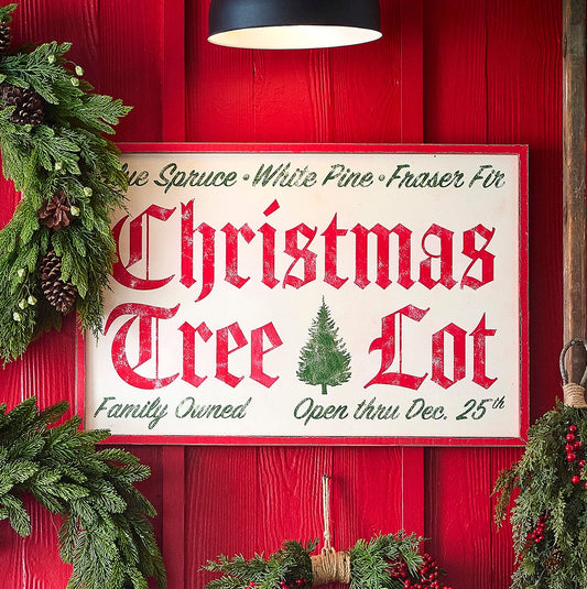 Rotulo chritmas tree lot 32in