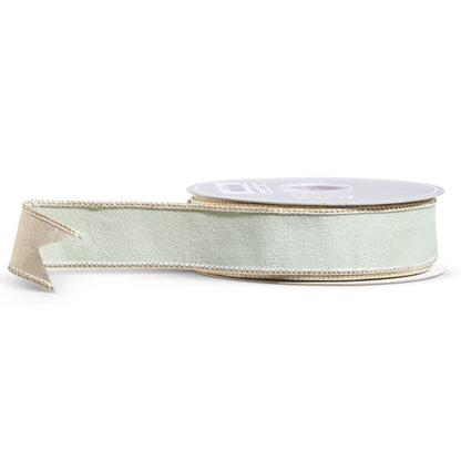 Liston verde sage con dorado 10y