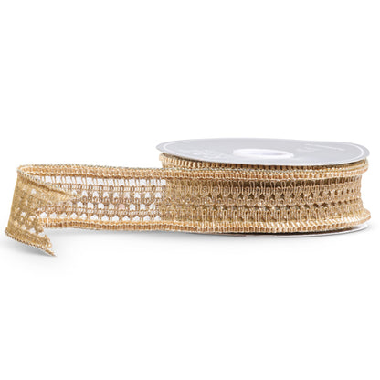 Liston dorado tejido 10y