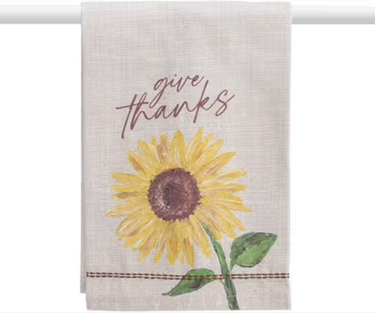 Toalla de manos de girasol