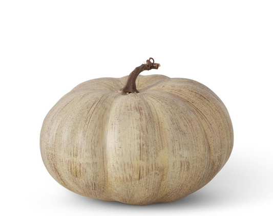 Calabaza Moteada Color Crema De 24 Cm