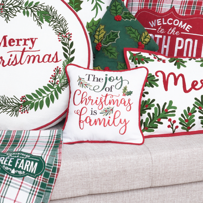 Cojin the joy of christmas family