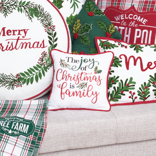 Cojin the joy of christmas family