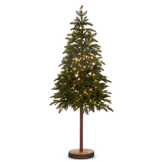Arbol iluminado sobre base 4.5pies