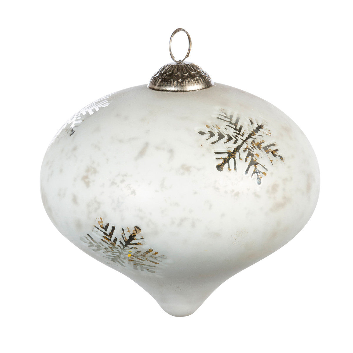 Ornamento blanco tipo cebolla