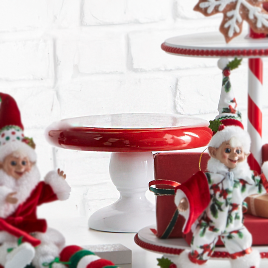 Pastelera Roja Con Blanco