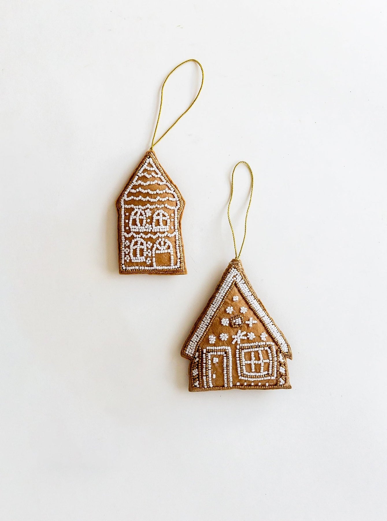Casas de jengibre de tela para arbol