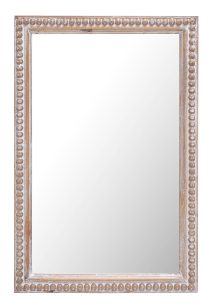 Espejo madera 14x21 blanco lavado