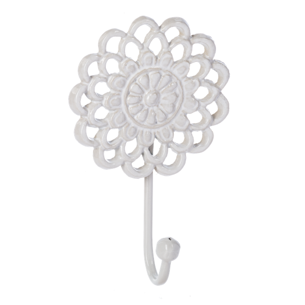 Colgador de medallon de flor