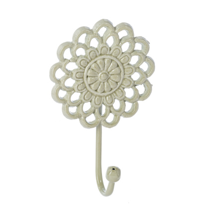 Colgador de medallon de flor