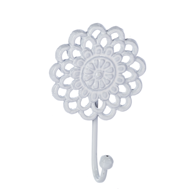 Colgador de medallon de flor