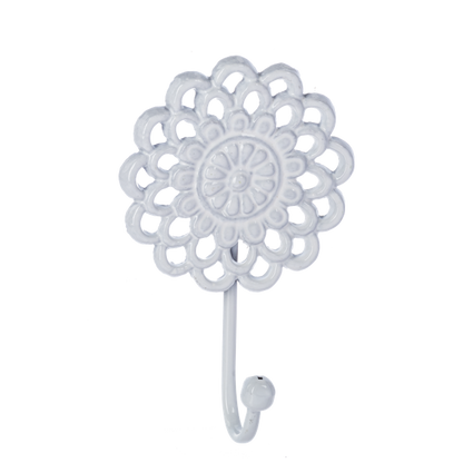 Colgador de medallon de flor