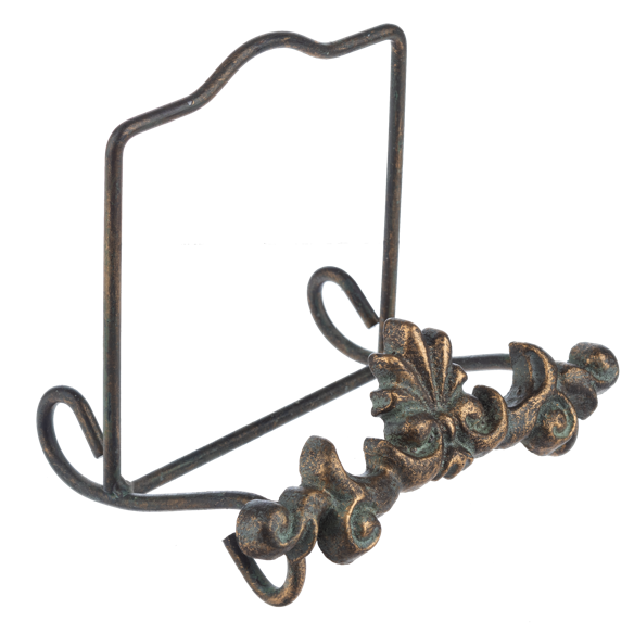 Porta plato con diseno frances