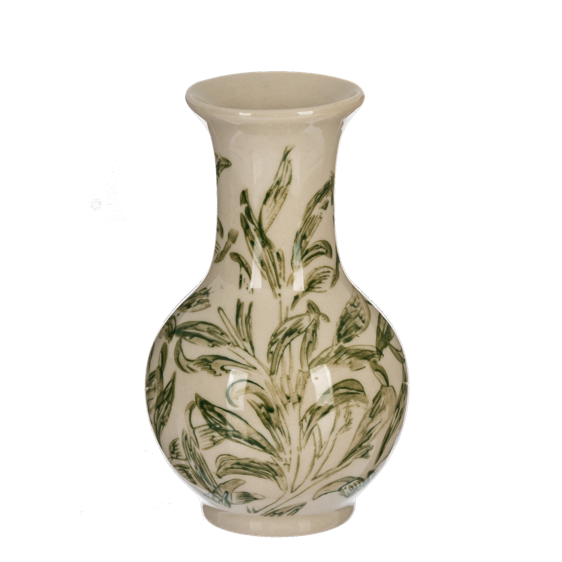 Florero botanico verde