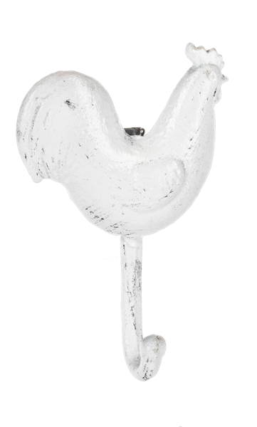 Colgadores de gallina rojo negro blanco