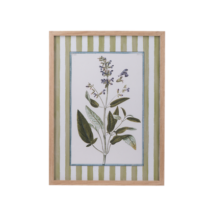Cuadros de flores con lineas verdes