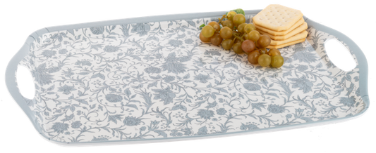 Azafate de flores celestes