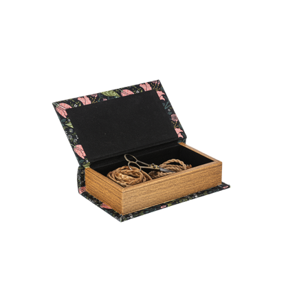 Caja en forma de libro de flores grd