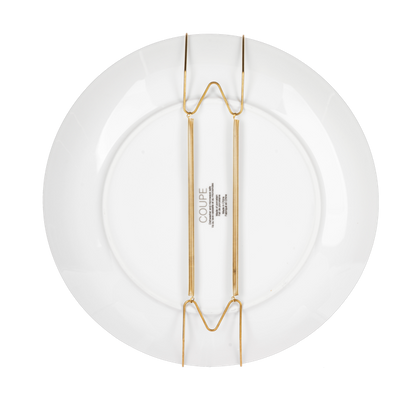 Porta plato de pared dorado colgante